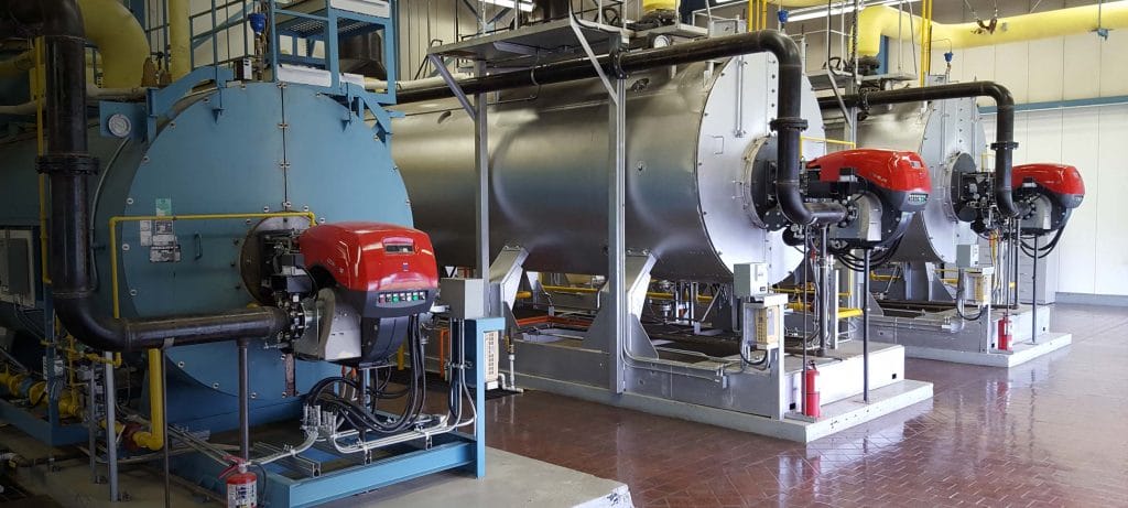 Photo of closed-loop boiler system